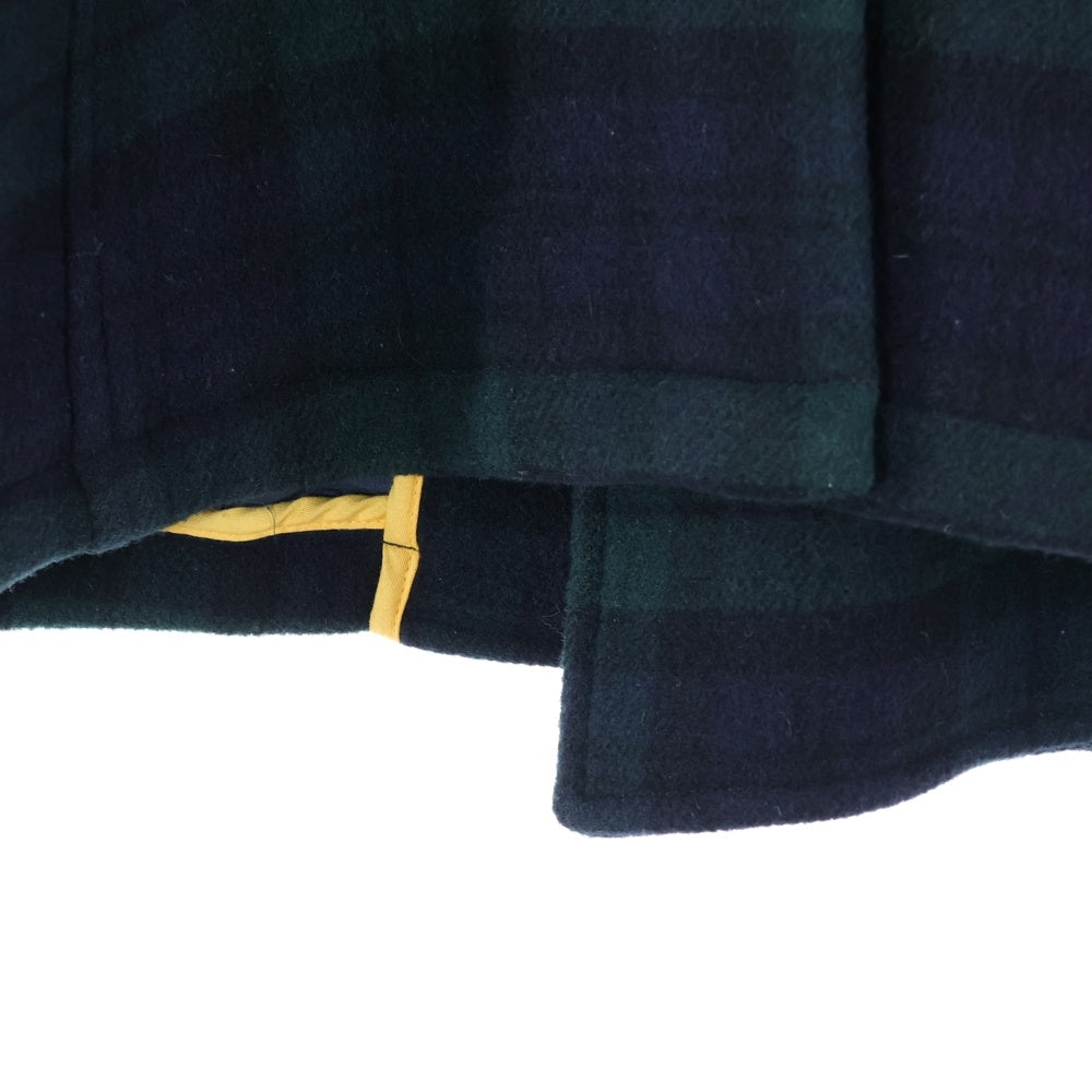 WOOLRICH(ウールリッチ) チェック ウール Pコート グリーン 2W5-5540