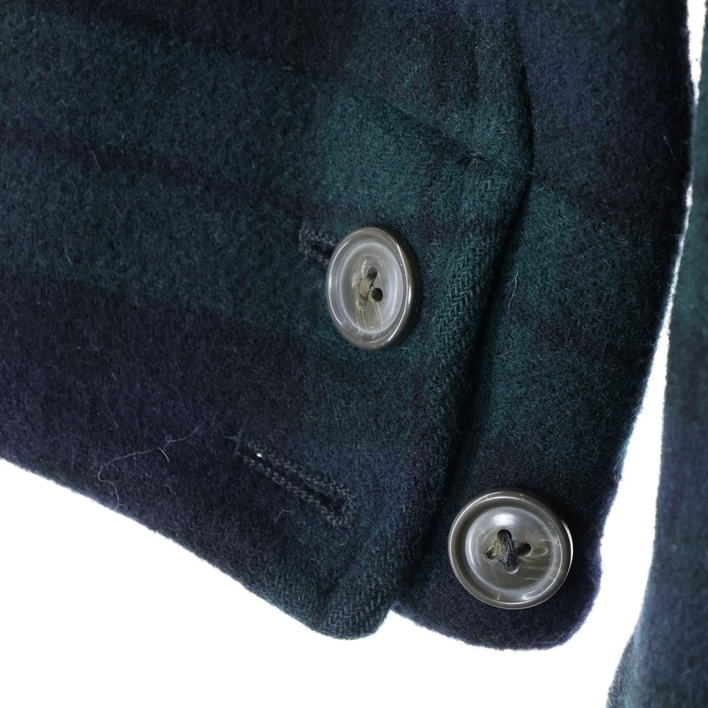 WOOLRICH(ウールリッチ) チェック ウール Pコート グリーン 2W5-5540