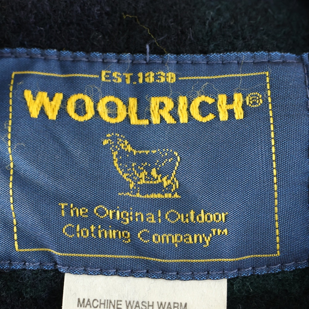 WOOLRICH(ウールリッチ) チェック ウール Pコート グリーン 2W5-5540