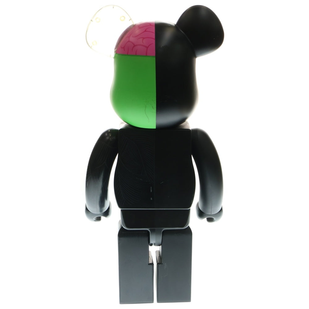 MEDICOM TOY(メディコムトイ) BE@RBRICK Original Fake ×KAWS Companion Dissected Grey 1000% カウズ ベアブリック フィギュア 人体模型 ブラック/マルチ