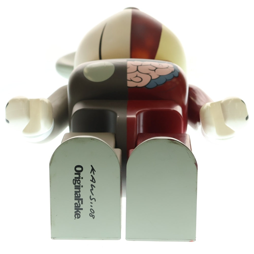 MEDICOM TOY(メディコムトイ) BE@RBRICK Original Fake ×KAWS Companion Dissected Grey 1000% カウズ ベアブリック フィギュア 人体模型 レッド/グレー