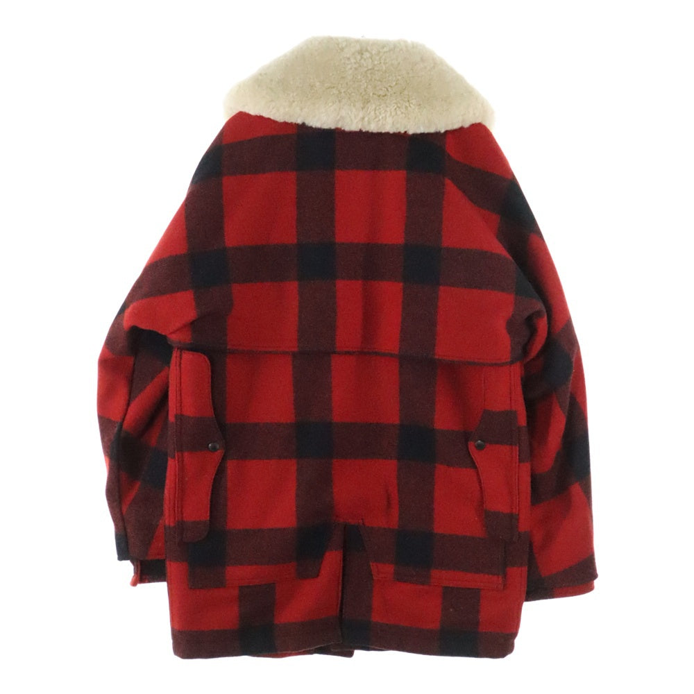 FILSON(フィルソン) LINED WOOL PACKER COAT ラインド ボアカラー チェック 4B ウールパッカーコート レッド/ブラック 8037-45-00016