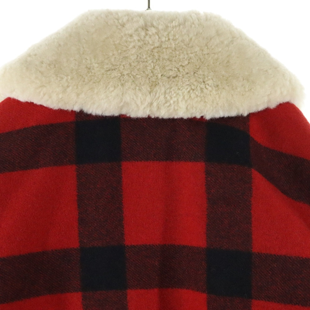 FILSON(フィルソン) LINED WOOL PACKER COAT ラインド ボアカラー チェック 4B ウールパッカーコート レッド/ブラック 8037-45-00016