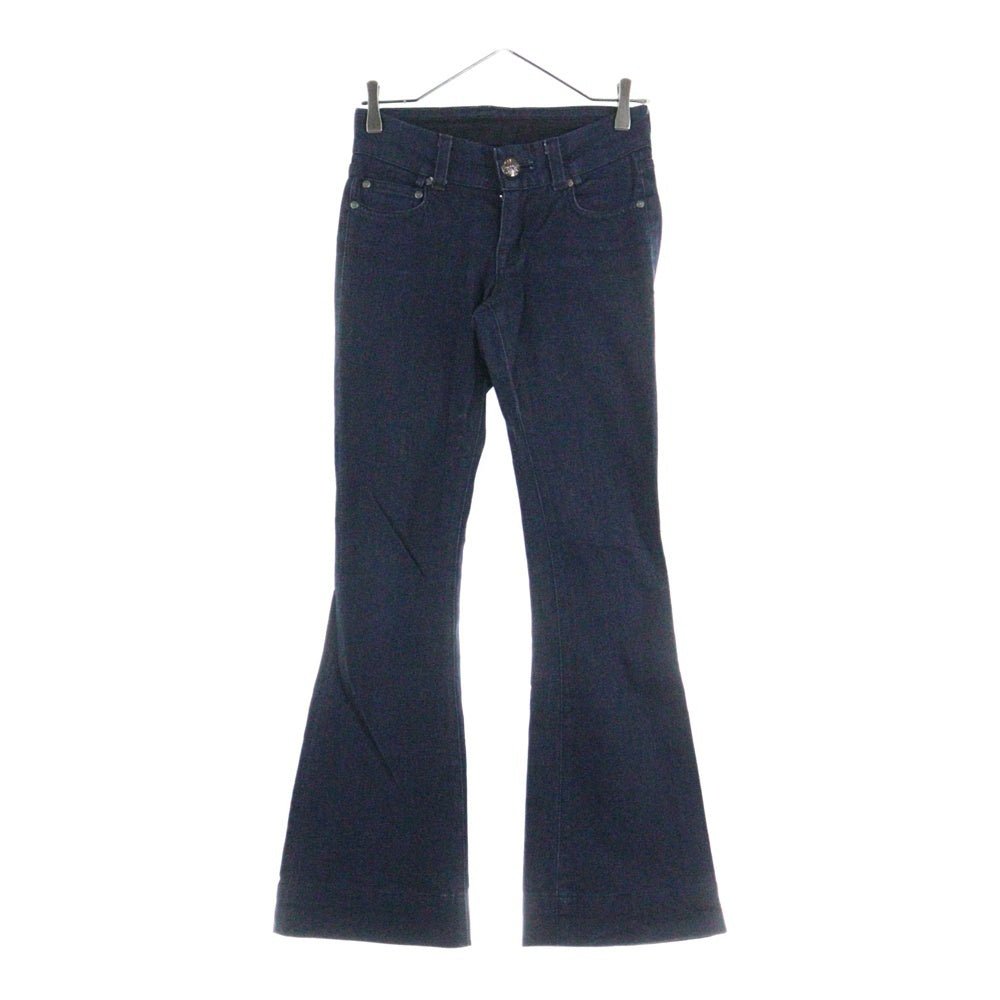 CHROME HEARTS(クロムハーツ) DNM PANTS ダガージップ フレア デニムパンツ インディゴ レディース