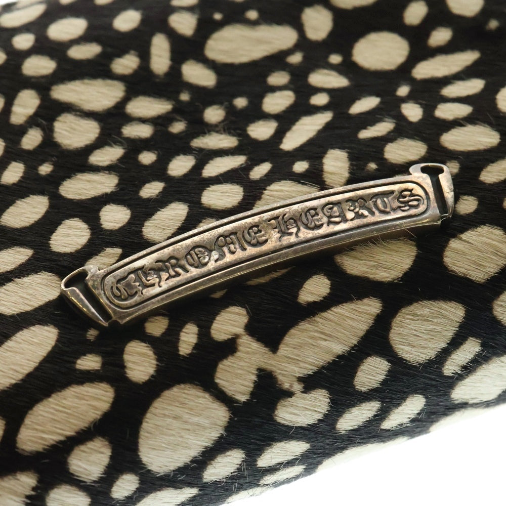 CHROME HEARTS(クロムハーツ) REC F ZIP #2 レオパード ハラコレザー ラウンドジップ ロングウォレット 長財布 ベージュ
