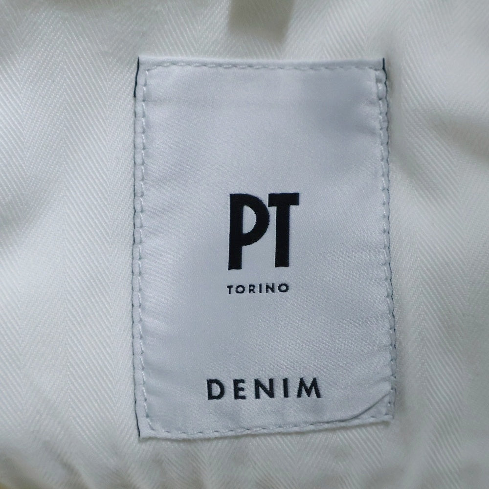PT TORINO(ピーティートリノ) SWING MUST DENIM SUPER SLIM FIT ジップフライ デニムパンツ ジーンズ ホワイト C5DJ05Z10BAS