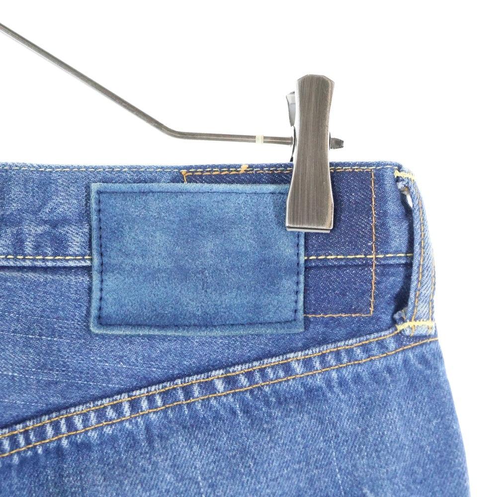 VISVIM(ヴィスヴィム) 16SS SOCIAL SCULPTURE DENIM ダメージ加工 ジッパーフライ デニム パンツ ジーンズ 0116105005015