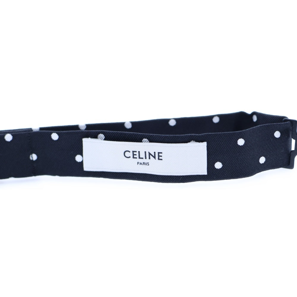 CELINE(セリーヌ) 水玉 ボウタイ アジャスター 蝶ネクタイ ブラック