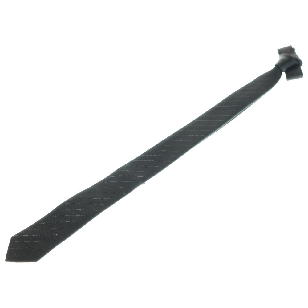 CELINE(セリーヌ) ストライプ ラメ シルク ネクタイ ブラック