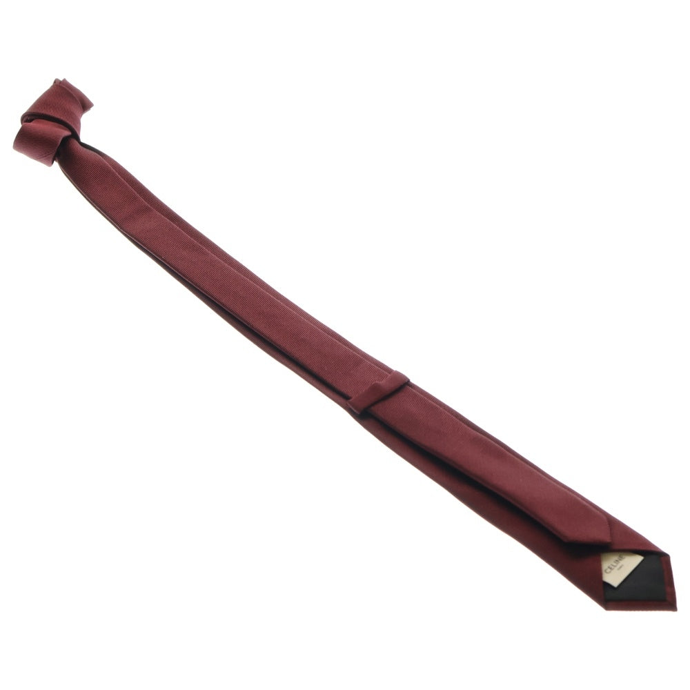 CELINE(セリーヌ) シルク ネクタイ バーガンディ