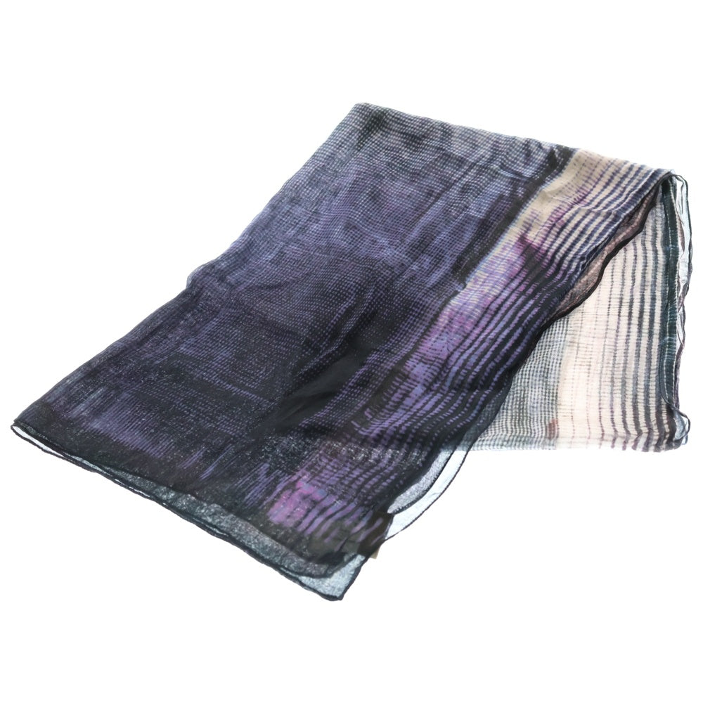 Cruciani(クルチアーニ) 総柄 レーヨン スカーフ ストール マフラー パープル AC11.005