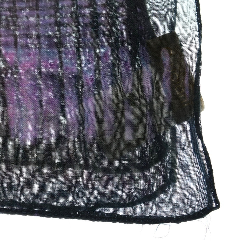 Cruciani(クルチアーニ) 総柄 レーヨン スカーフ ストール マフラー パープル AC11.005