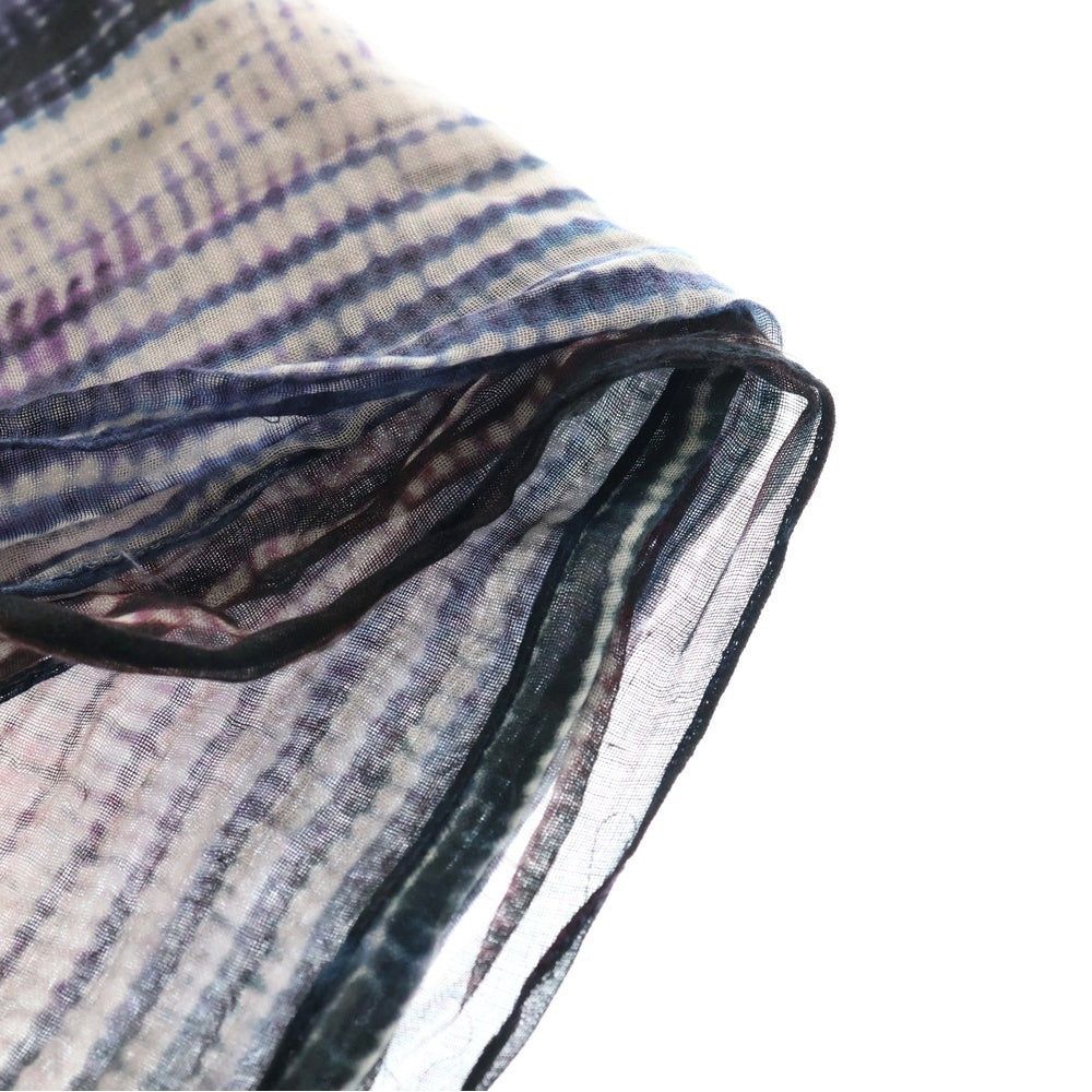 Cruciani(クルチアーニ) 総柄 レーヨン スカーフ ストール マフラー パープル AC11.005