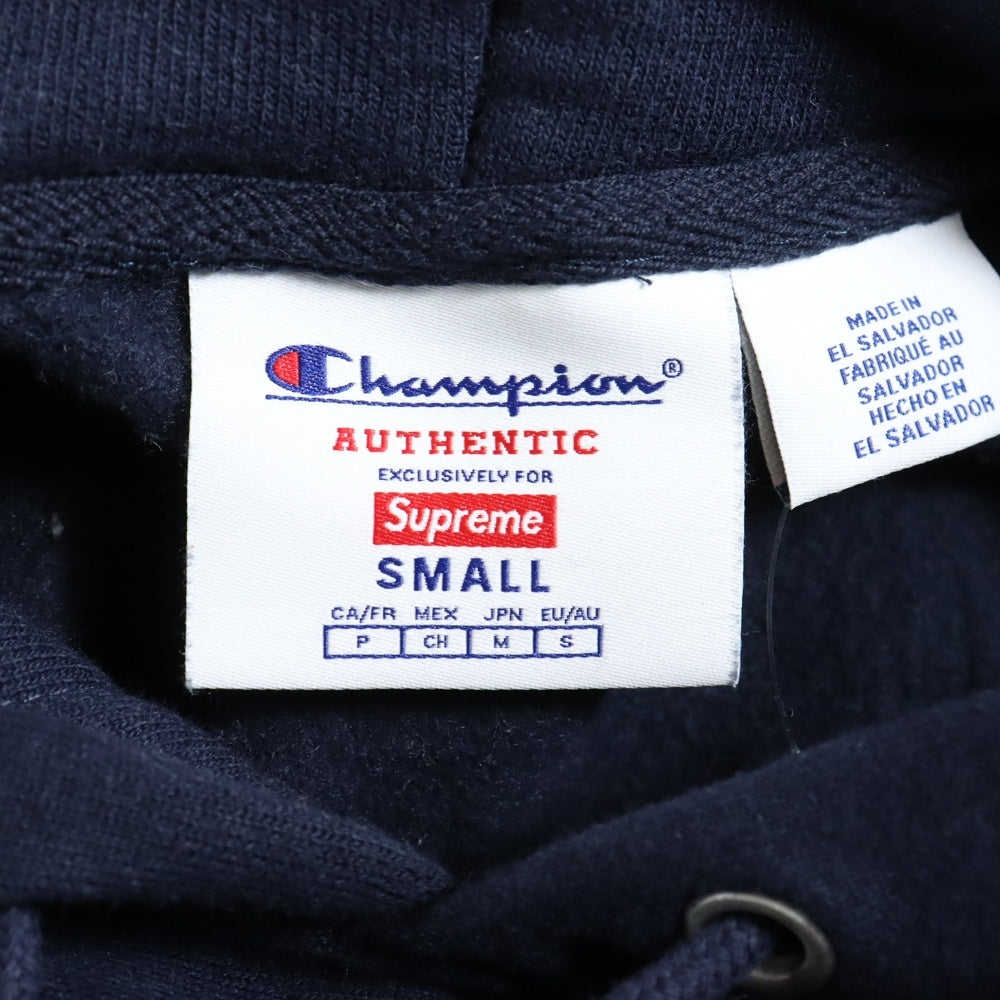 SUPREME(シュプリーム) 24SS ×CHAMPION Hooded Sweatshirt チャンピオン プルオーバーパーカー スウェットフーディ ネイビー