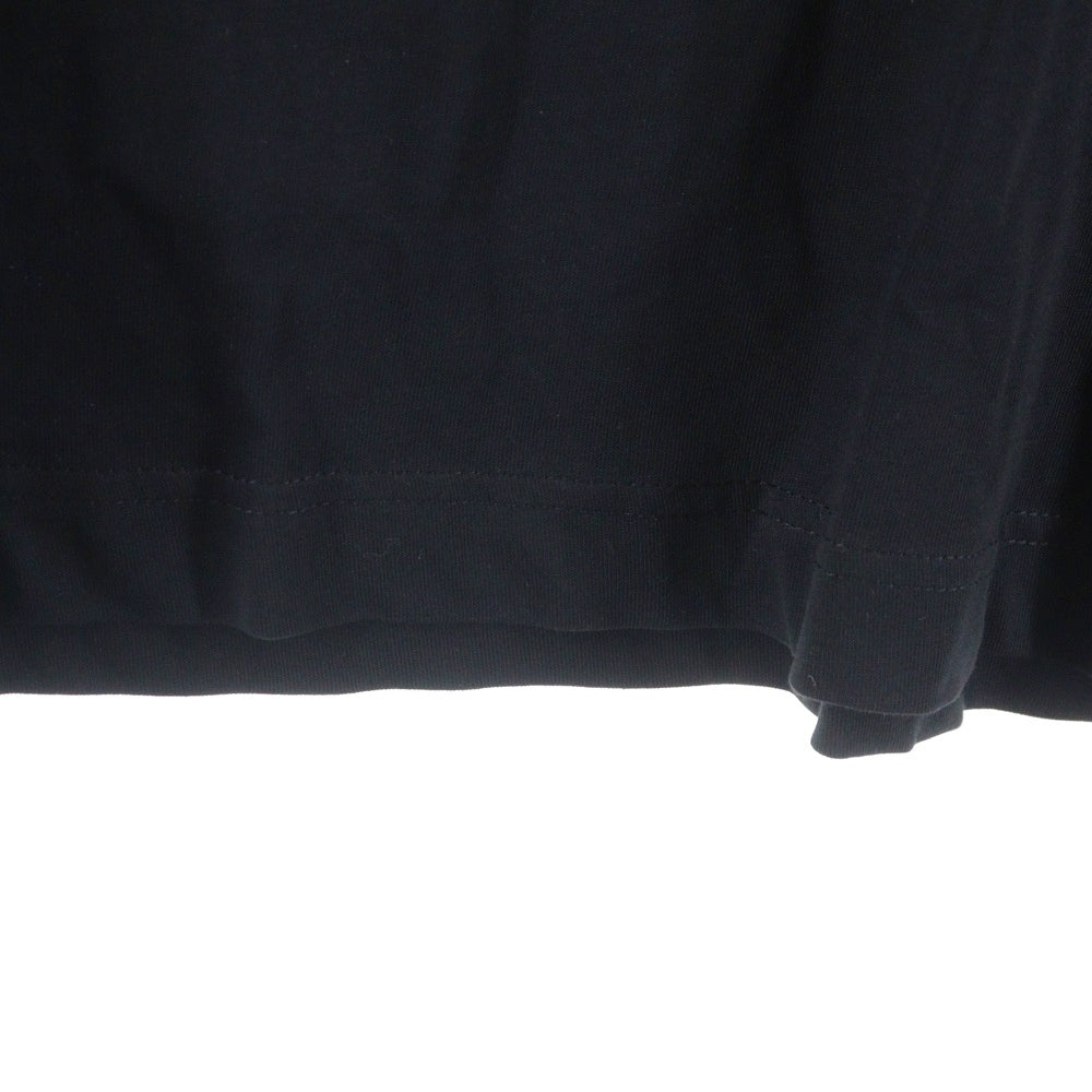 COMME des GARCONS SHIRT(コムデギャルソンシャツ) 23SS S/Sロゴ コットンジャージ クルーネック 半袖Tシャツ カットソー ブラック FK-T015