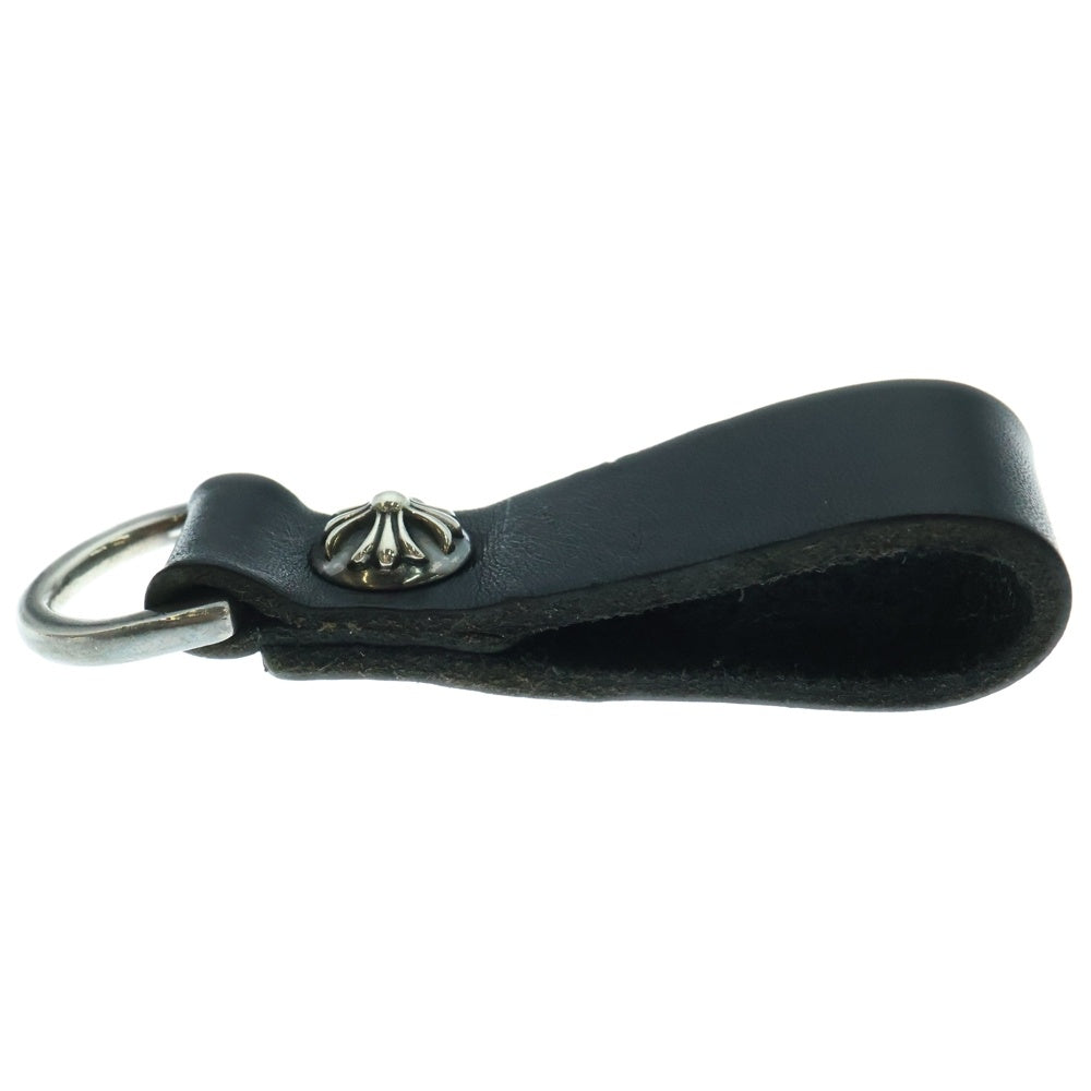 CHROME HEARTS(クロムハーツ) BELT LOOP D RING Dリング クロスボールベルトループ ブラック/シルバー BCA415