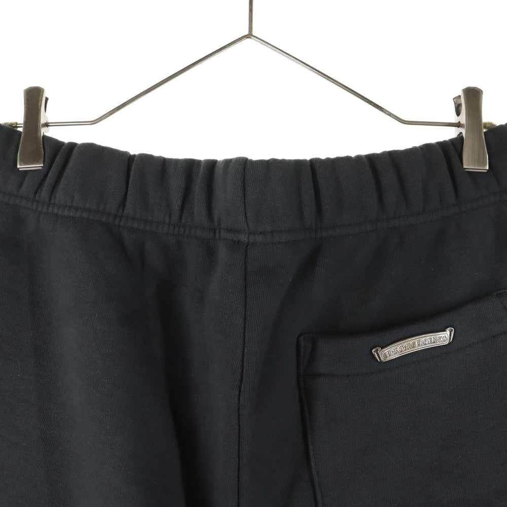 CHROME HEARTS(クロムハーツ) GRP Y NOT Sweat Shorts ワイノット クロスパッチ スウェット ショーツ ハーフパンツ ブラック