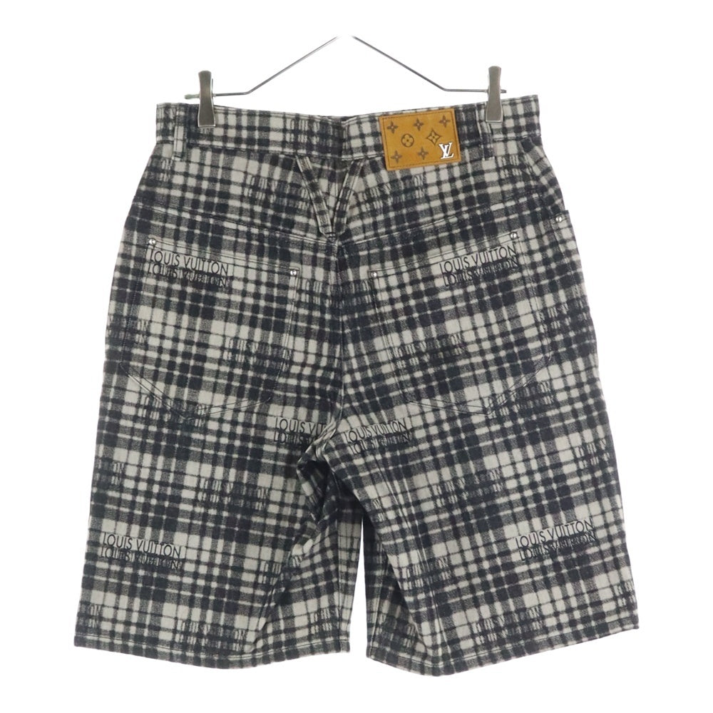 LOUIS VUITTON(ルイヴィトン) 23AW Logo Check Shorts ロゴ チェック ショーツ ハーフパンツ ブラウン RM232 APA HPD90W