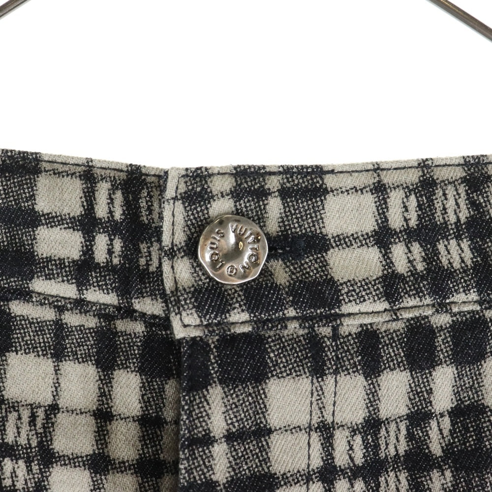 LOUIS VUITTON(ルイヴィトン) 23AW Logo Check Shorts ロゴ チェック ショーツ ハーフパンツ ブラウン RM232 APA HPD90W