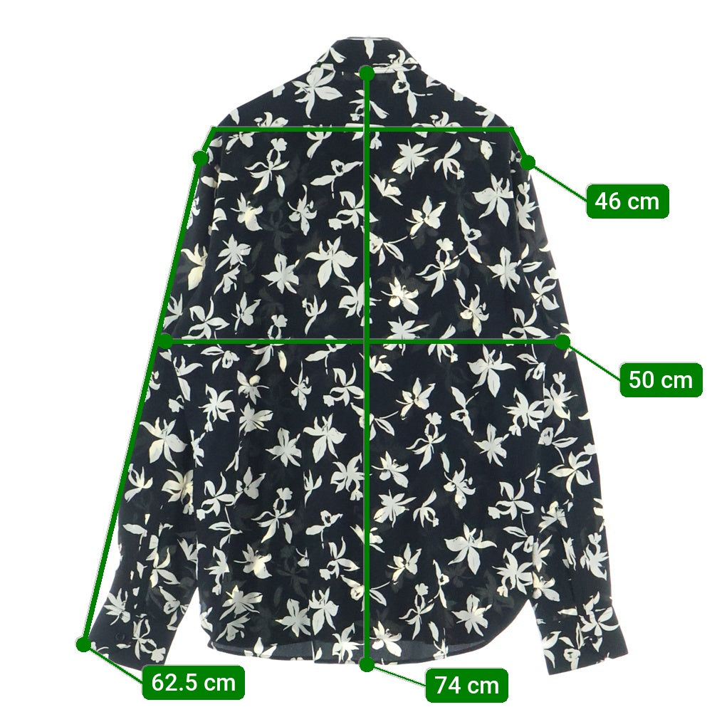 SAINT LAURENT PARIS(サンローランパリ) 21AW フローラル総柄 シルク