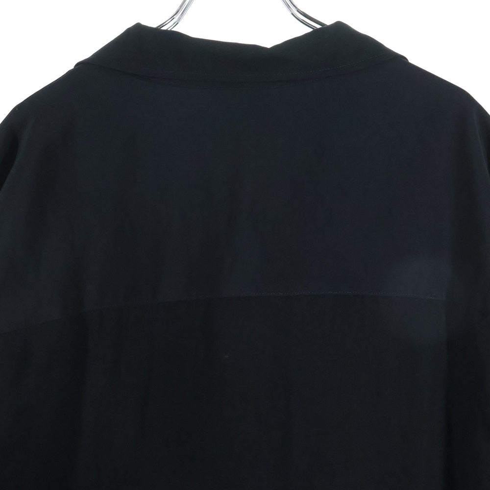 Yohji Yamamoto POUR HOMME(ヨウジヤマモト プールオム) TA TUXEDO SHIRTS COLLAR BLOUSE タキシード カラーブラウス シャツ ブラック HS-B60-500-1-02