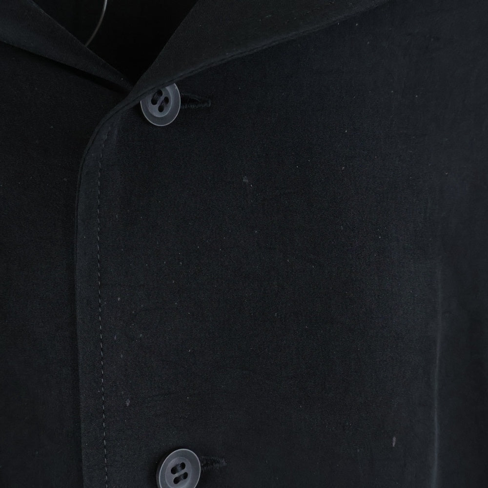 Yohji Yamamoto POUR HOMME(ヨウジヤマモト プールオム) TA TUXEDO SHIRTS COLLAR BLOUSE タキシード カラーブラウス シャツ ブラック HS-B60-500-1-02