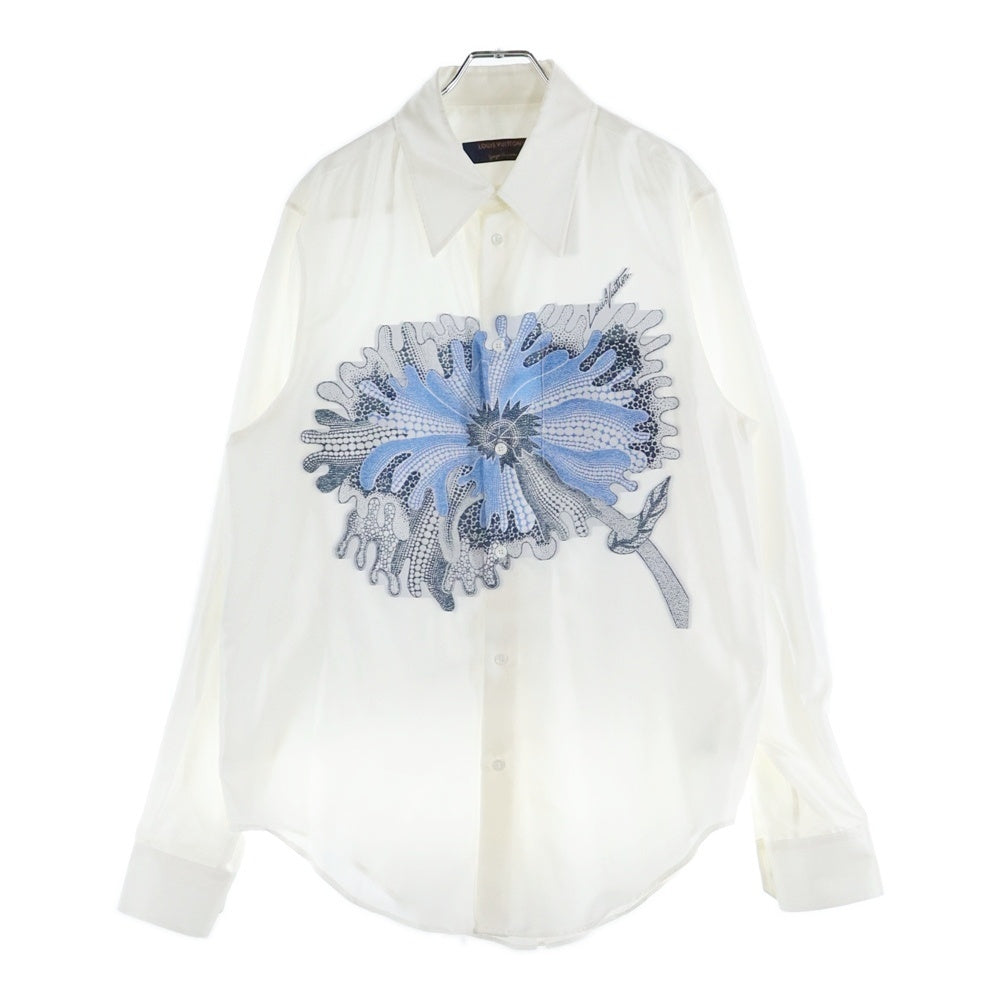 LOUIS VUITTON(ルイヴィトン) 23SS サイケデリックフラワー 長袖シャツ ホワイト RM231H V31 HOS32W