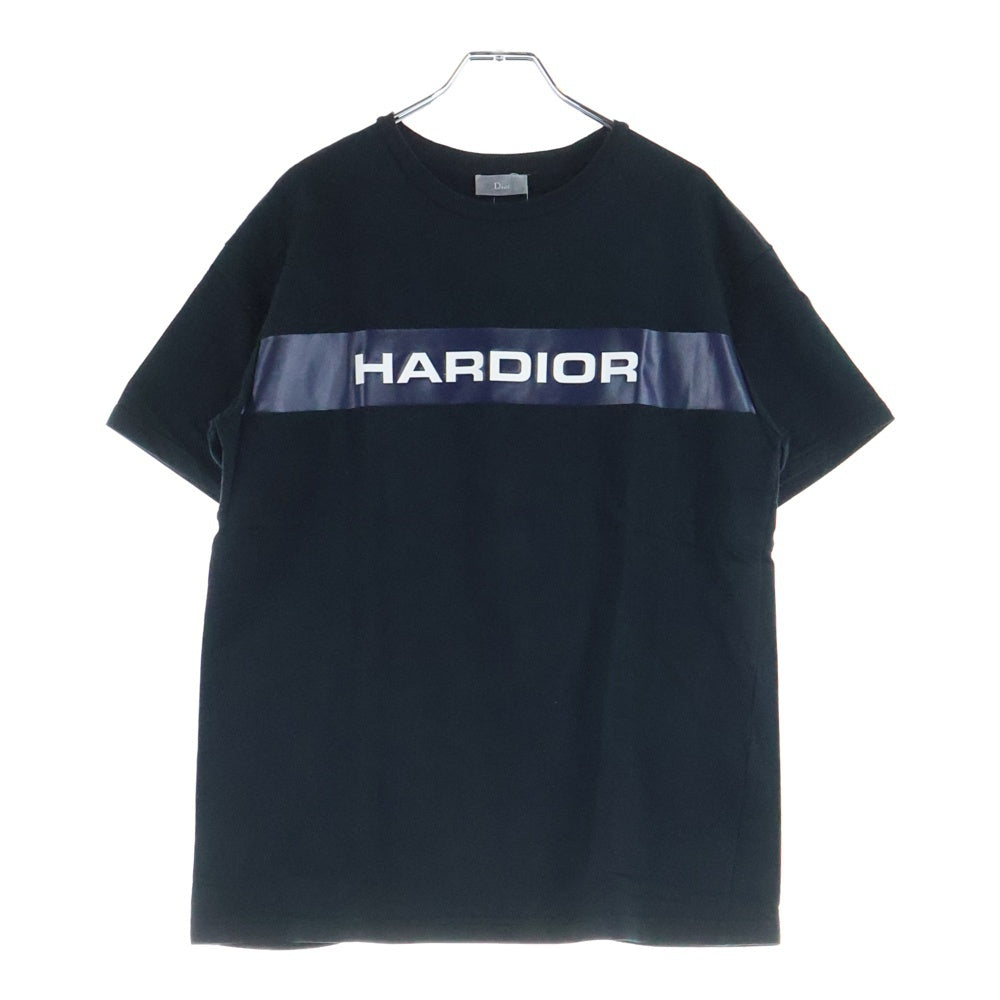 DIOR(ディオール) 18SS HARDIOR ロゴプリント クルーネック 半袖Tシャツ カットソー ブラック 863J611I1615