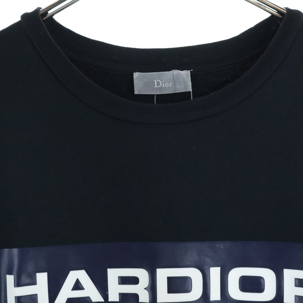 DIOR(ディオール) 18SS HARDIOR ロゴプリント クルーネック 半袖Tシャツ カットソー ブラック 863J611I1615