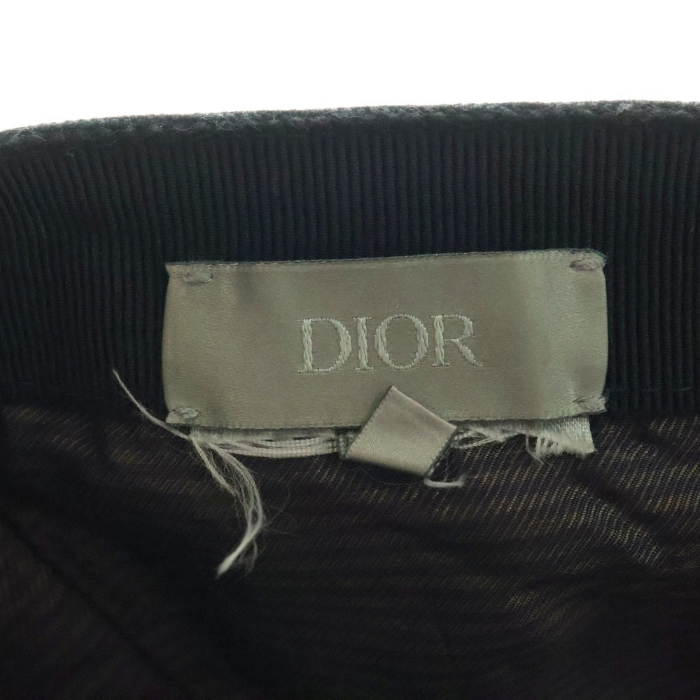 DIOR(ディオール) ロゴ刺繍 ベースボールキャップ 帽子 ネイビー