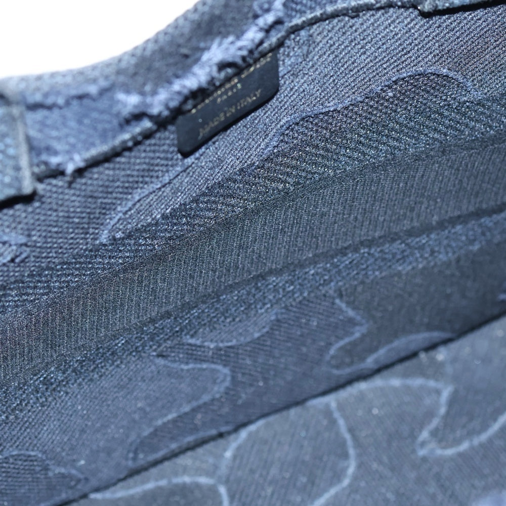 Christian Dior(クリスチャンディオール) BOOK TOTE MEDIUM CAMO ブックトート リゾートコレクション カモフラキャンバス トートバッグ レディース ネイビー