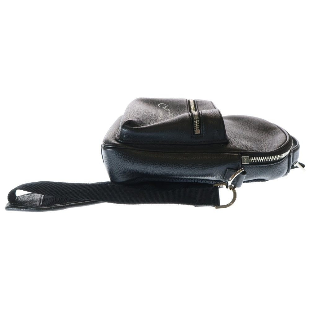 Christian Dior(クリスチャンディオール) Atelier Shoulder Bag アトリエ レザーワッペン ショルダーバッグ ボディバッグ ブラック