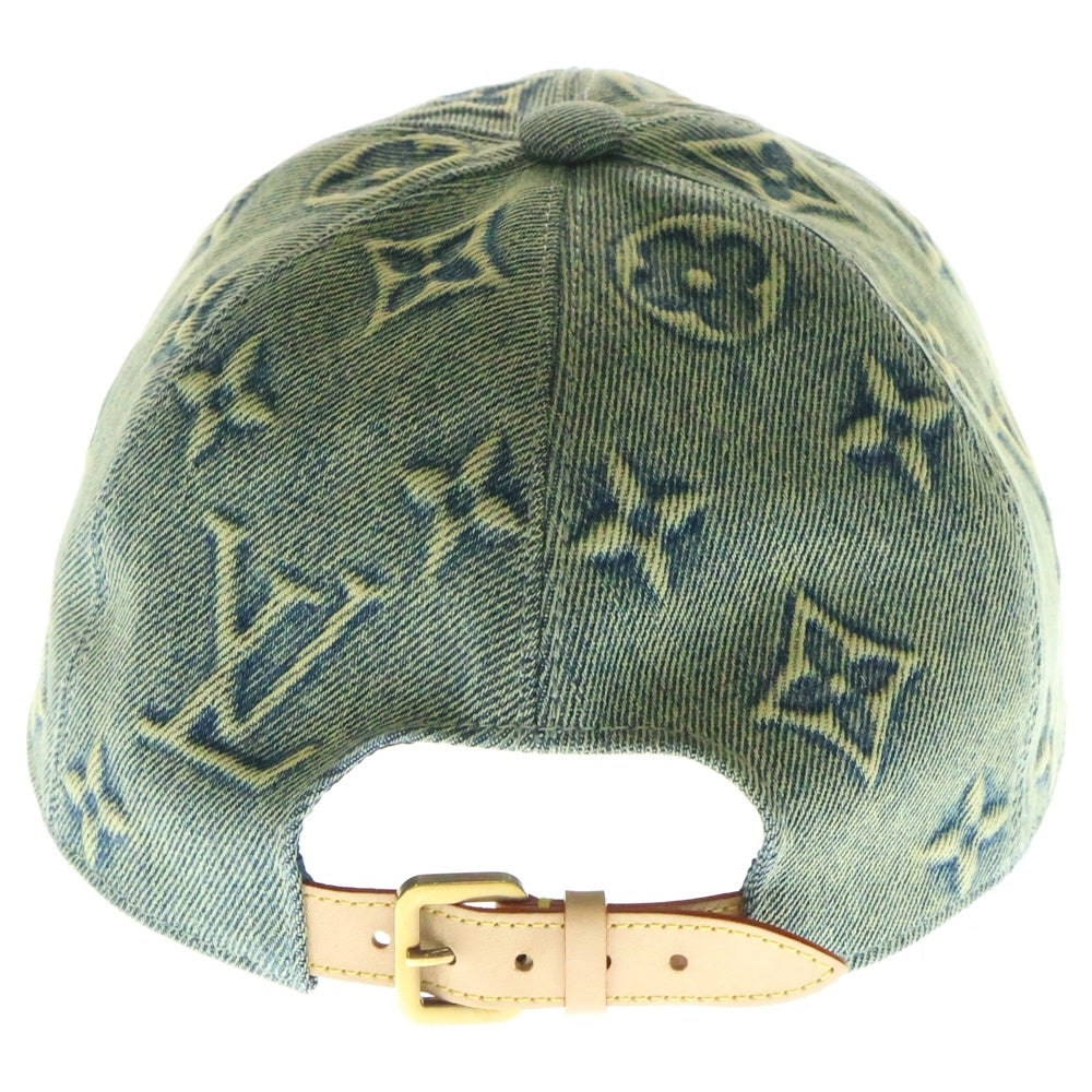 LOUIS VUITTON(ルイヴィトン) モノグラム デニム ベースボールキャップ インディゴ M7156L