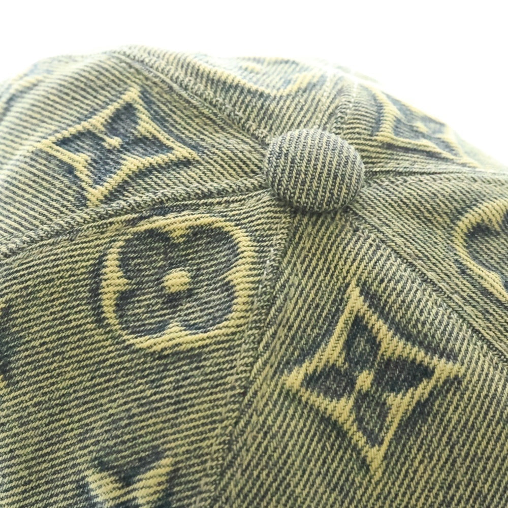 LOUIS VUITTON(ルイヴィトン) モノグラム デニム ベースボールキャップ インディゴ M7156L