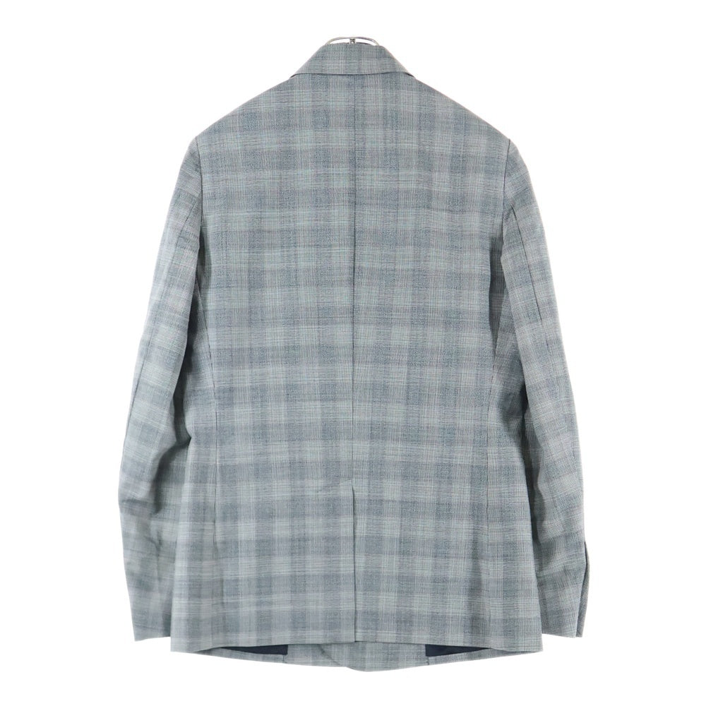 DIOR(ディオール) チェック柄 ダブルテーラードジャケット グレー 933C231A4521