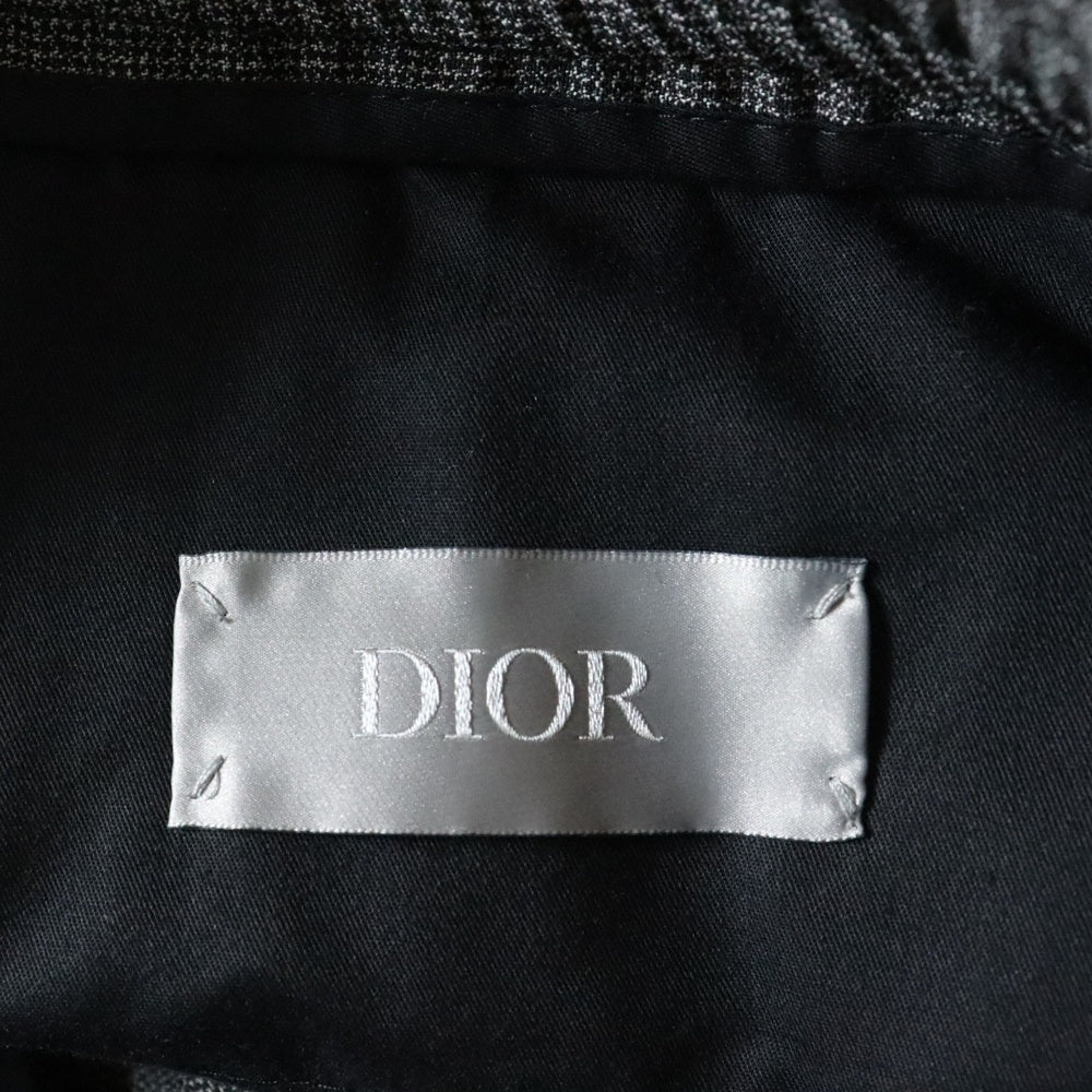 DIOR(ディオール) 裾ジップ ドローコード ジョガーパンツ チャコールグレー 113C122A4994
