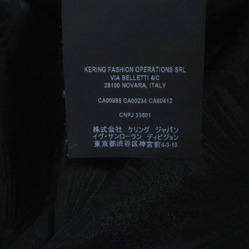 SAINT LAURENT PARIS(サンローランパリ) シルク 総柄 長袖シャツ ブラック 646850 Y2C76