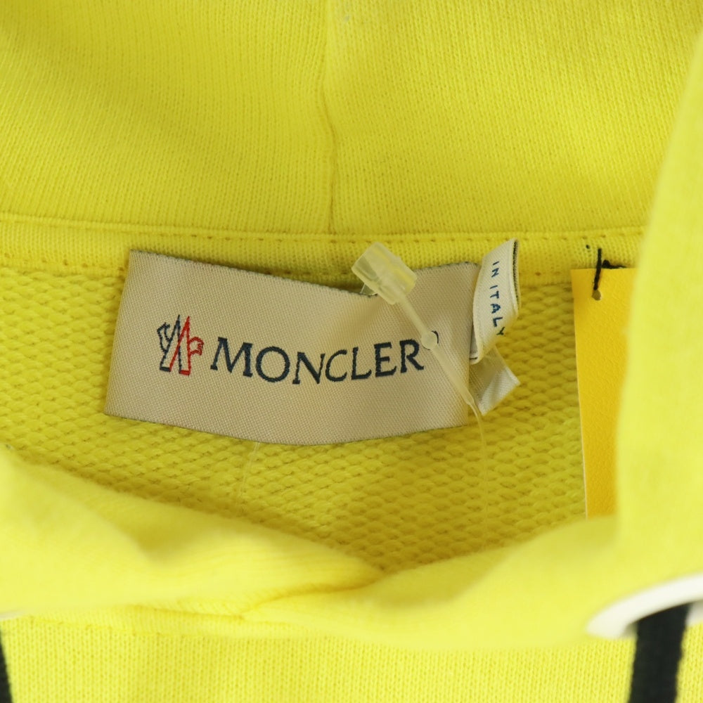 MONCLER(モンクレール) 19SS ×Fragment MAGLIA フラグメント ロゴ スウェットプルオーバーパーカー イエロー E109U8003750