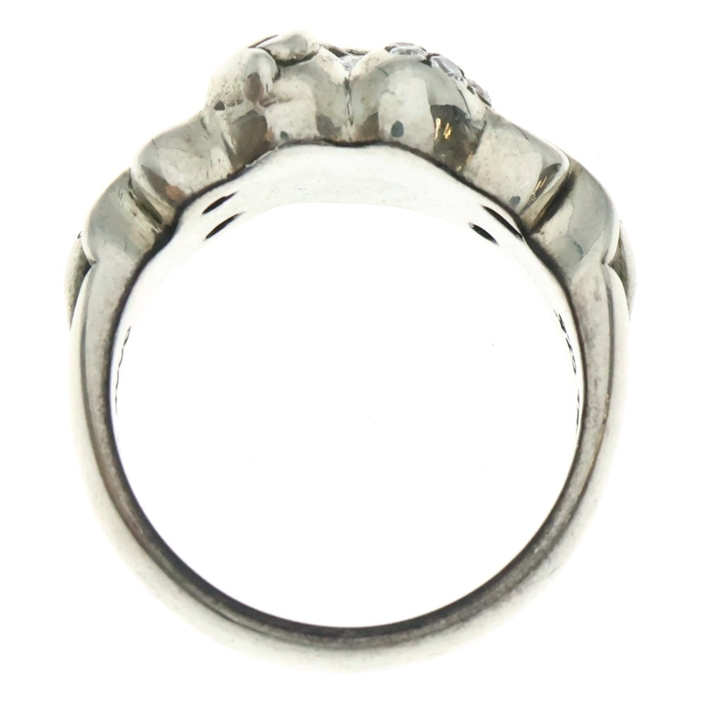 CHROME HEARTS(クロムハーツ) FLRL CRS HRT P/DIA フローラルハート アフター PAVEダイヤ リング シルバー