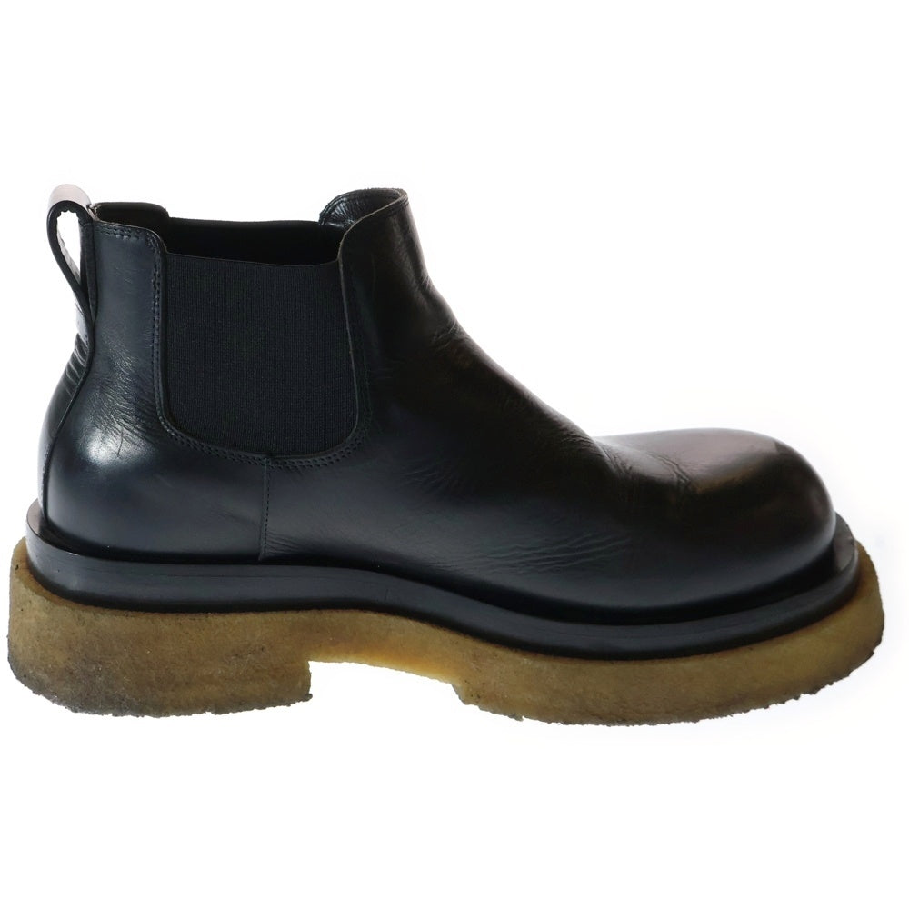 BOTTEGA VENETA(ボッテガヴェネタ) LUG BOOT ラグ サイドゴア クレープソール レザー ブーツ ブラック
