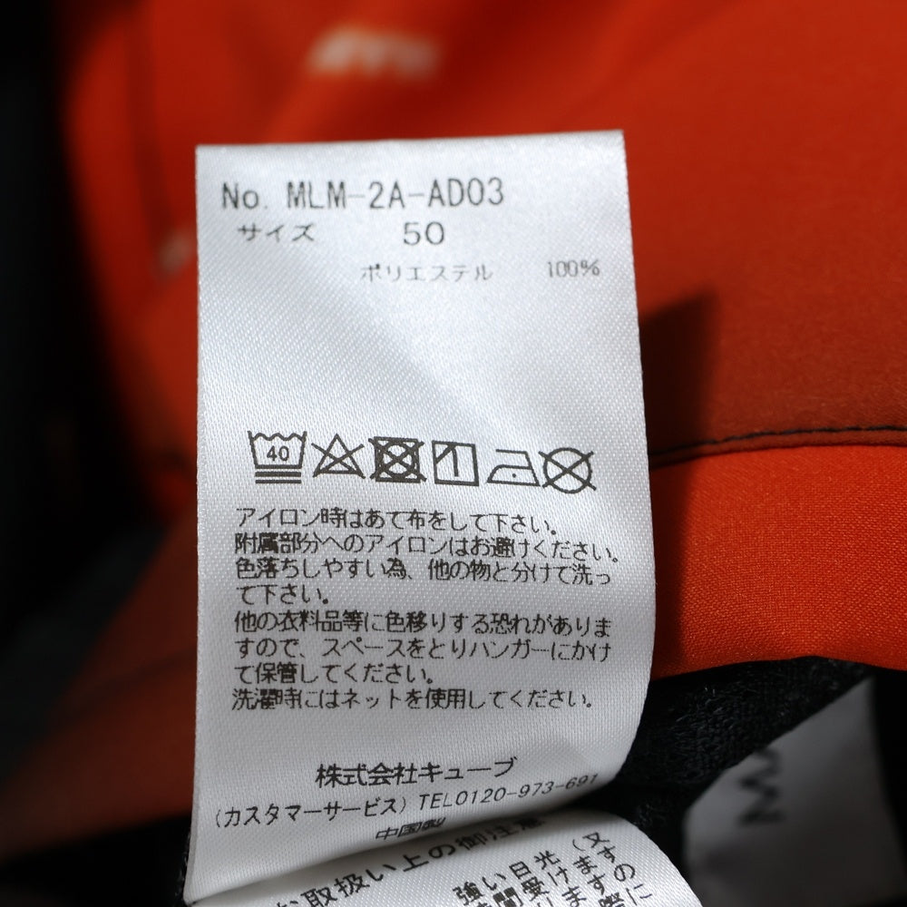 MARK&LONA(マークアンドロナ) 22SS Anachron Reversible Zip Hood Jacket スカルプリント アナクロン リバーシブル ジップアップ フーデッド ジャケット ブラック MLM-2A-AD03