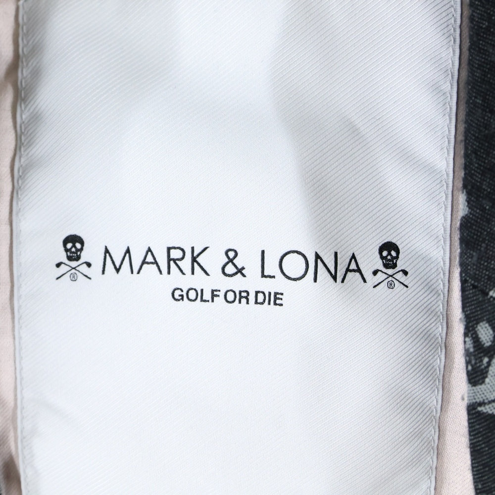 MARK&LONA(マークアンドロナ) 24SS Pave Wooly Tech Blazer 総柄 スカルプリント ノッチドラペル 2B ウール混 シングルテーラードジャケット ブレザー ブラック/グレー MLM-4A-AJ01