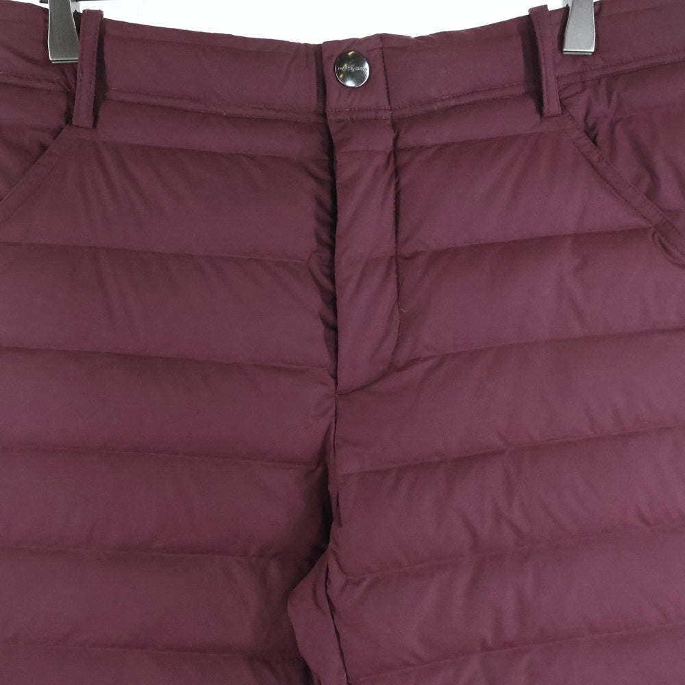 MARK&LONA(マークアンドロナ) 22AW Indy Stretch Down Pants ロゴプリント インディー ストレッチ ダウンパンツ ボルドー MLM-2C-AT19