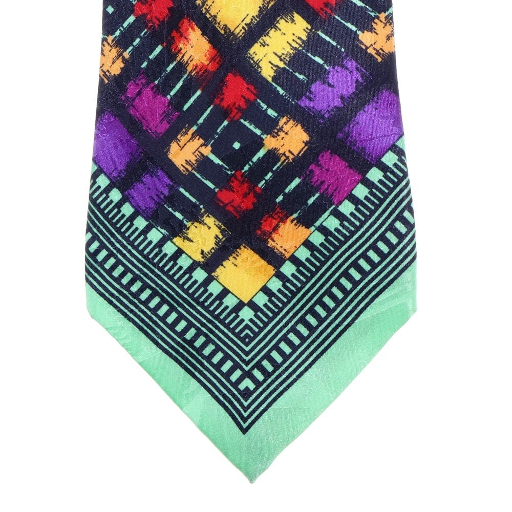 VERSUS VERSACE(ヴェルサス ヴェルサーチ) 総柄 シルク ネクタイ マルチ