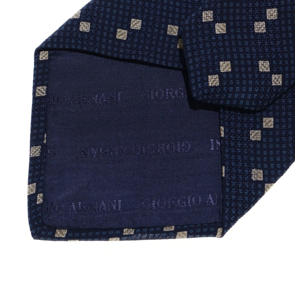 GIORGIO ARMANI(ジョルジオアルマーニ) 総柄 シルク レーヨン ネクタイ
