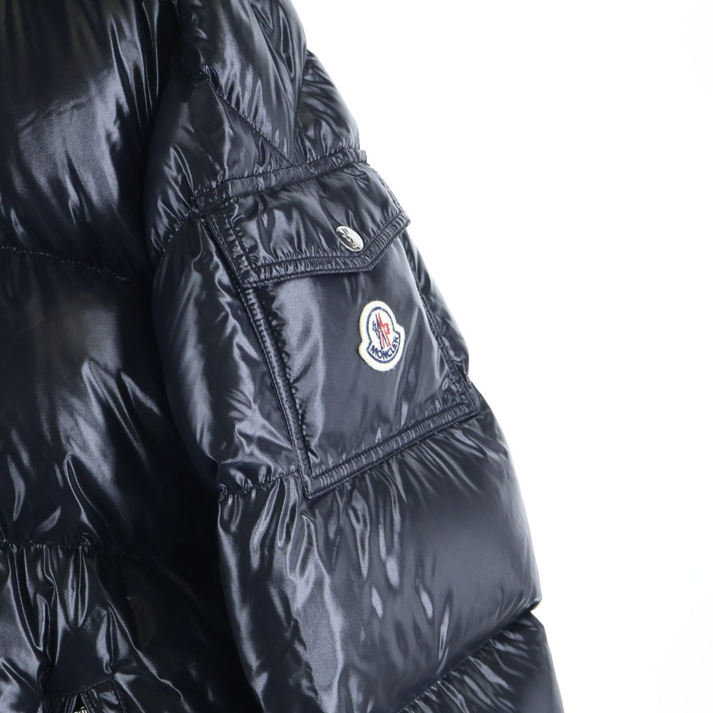 MONCLER(モンクレール) 19AW HANOVERIAN GIUBBOTTO ハノーヴェリアン ジュボット ロゴワッペン ナイロン ロングダウンジャケット ブラック E20914236105 C0081