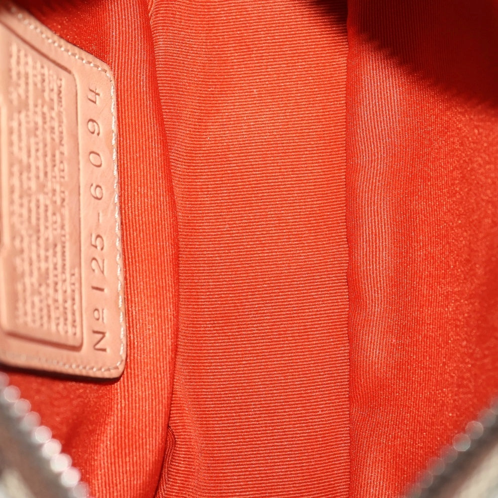 COACH(コーチ) キャンバス シグネチャーデミポーチ ハンドバッグ ブラウン 125-6094