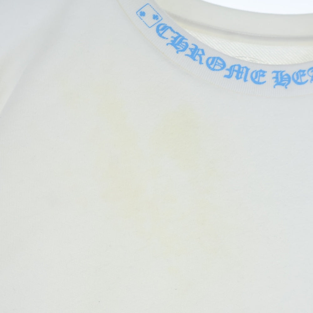 CHROME HEARTS(クロムハーツ) 24SS LAS VEGAS LIMITED DICE CREWNECK SWEATSHIRT ラスベガス限定ダイスクルーネックスウェットシャツ トレーナー ホワイト/ブルー