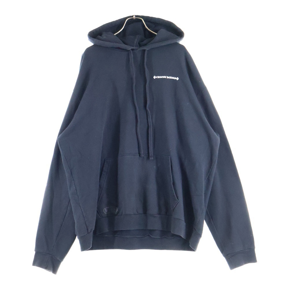 CHROME HEARTS(クロムハーツ) Tire Track Hoodie バックセメタリー クロス プルオーバーパーカー ブラック