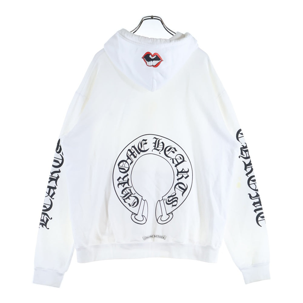 CHROME HEARTS(クロムハーツ) ×MATTY BOY CHOMPER HORSESHOE HOODIE チョンパー ホースシュー プルオーバーパーカー ホワイト